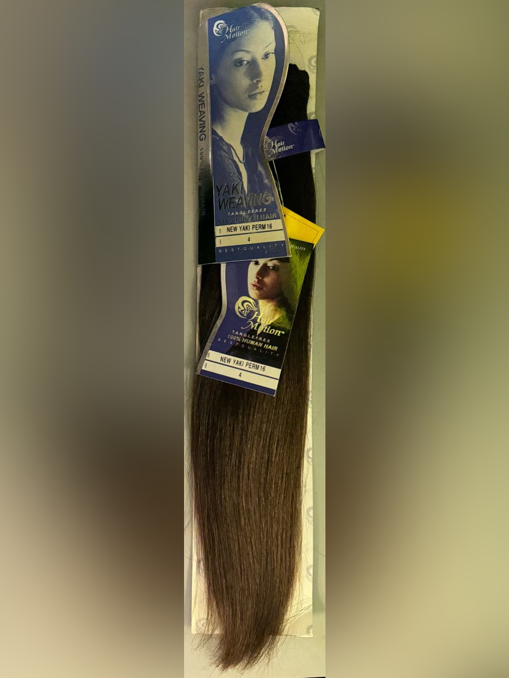 Hair motion. 100% human hair. New yaki straight.